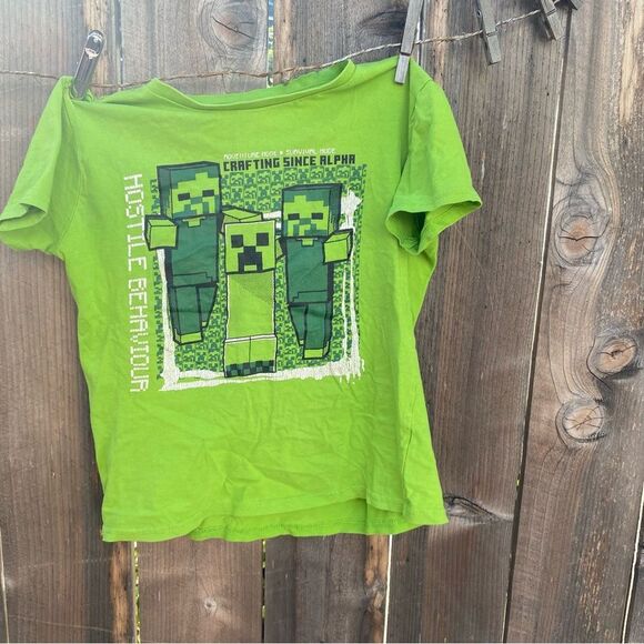 Green Creeper Kids T-Shirt - Picture 2 of 4